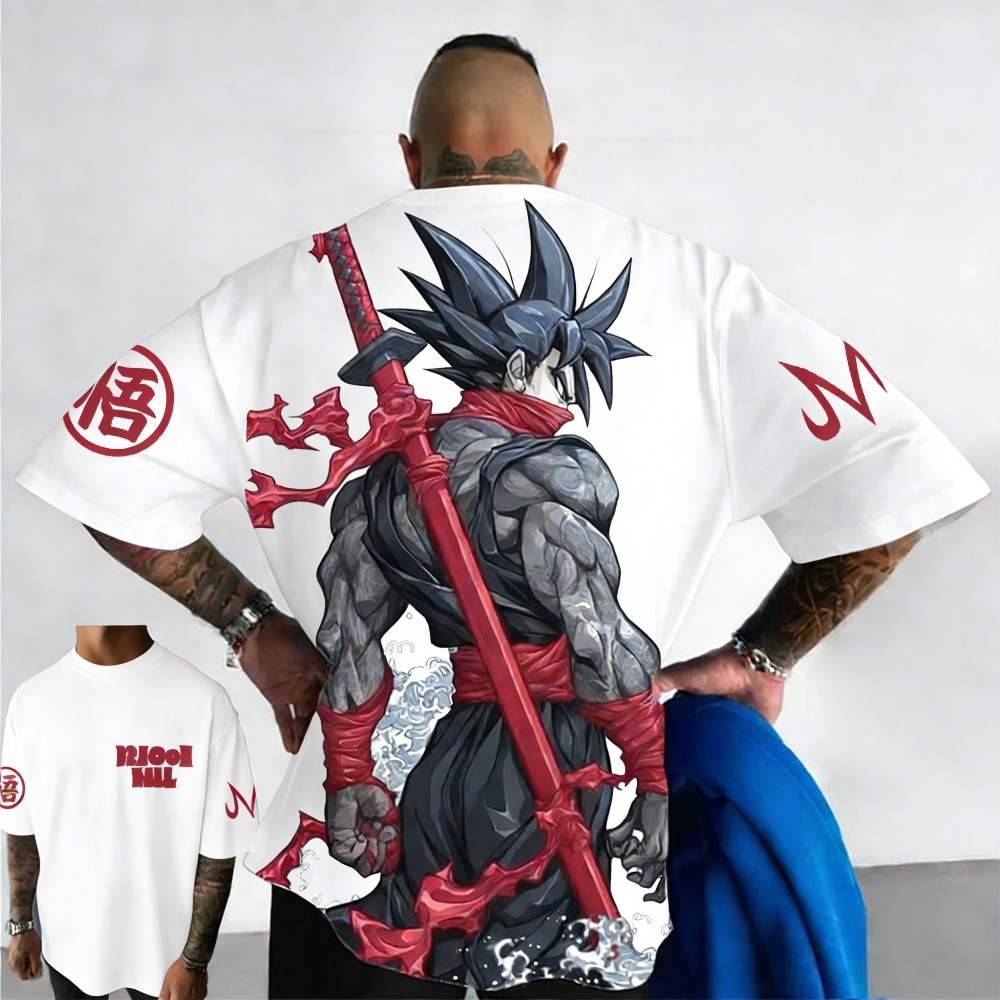 Street Fashion Of Japan - Plus Size Dragon Ball Summer Anime