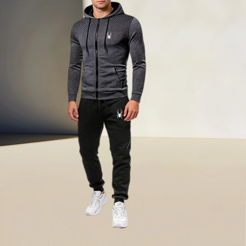 Street Fashion Men - Spring/Summer Men's Casual Sportswear Set, Printed