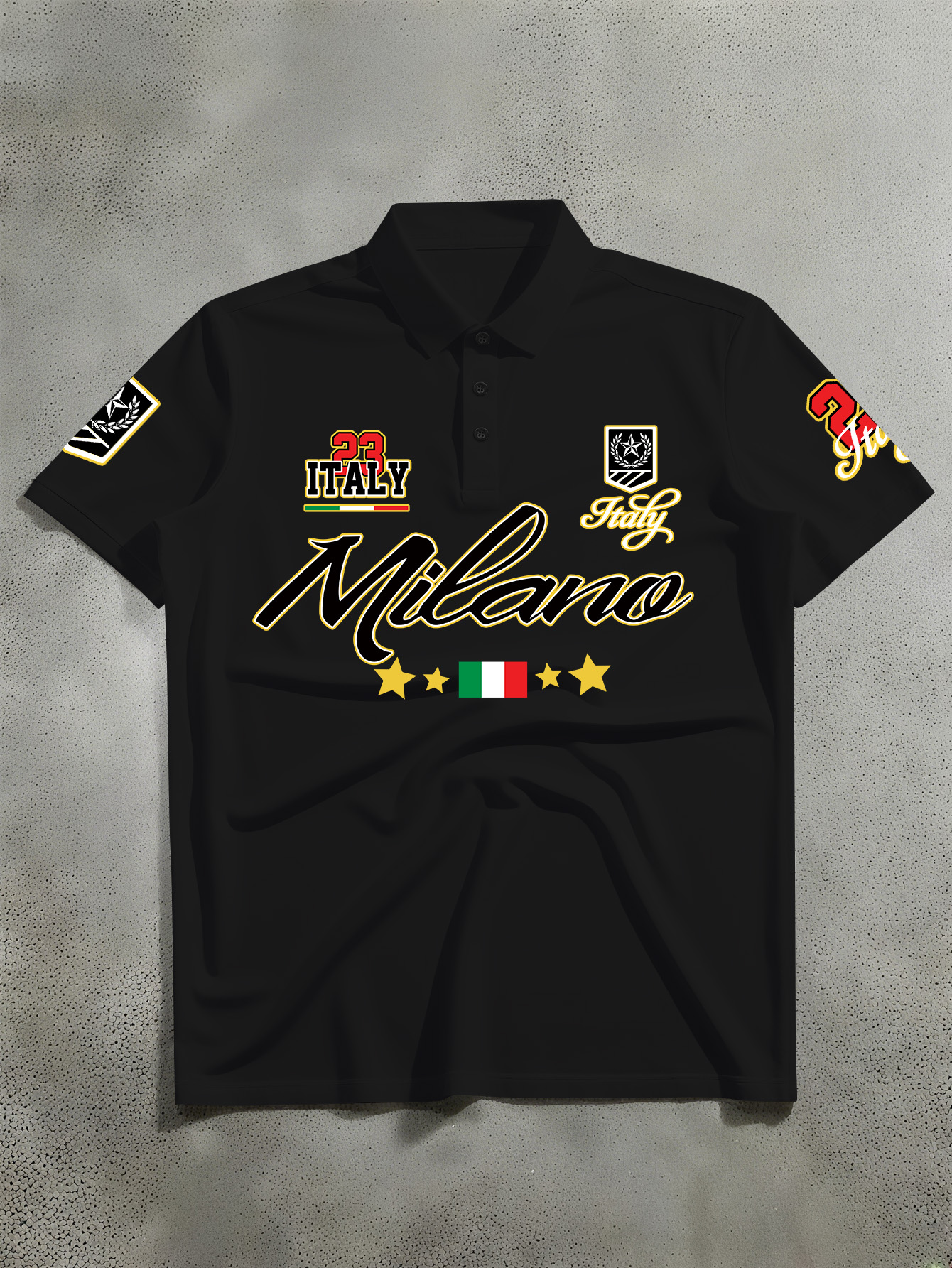 Street Fashion Milano - Men's Fashion Printed Polo Shirt, Street