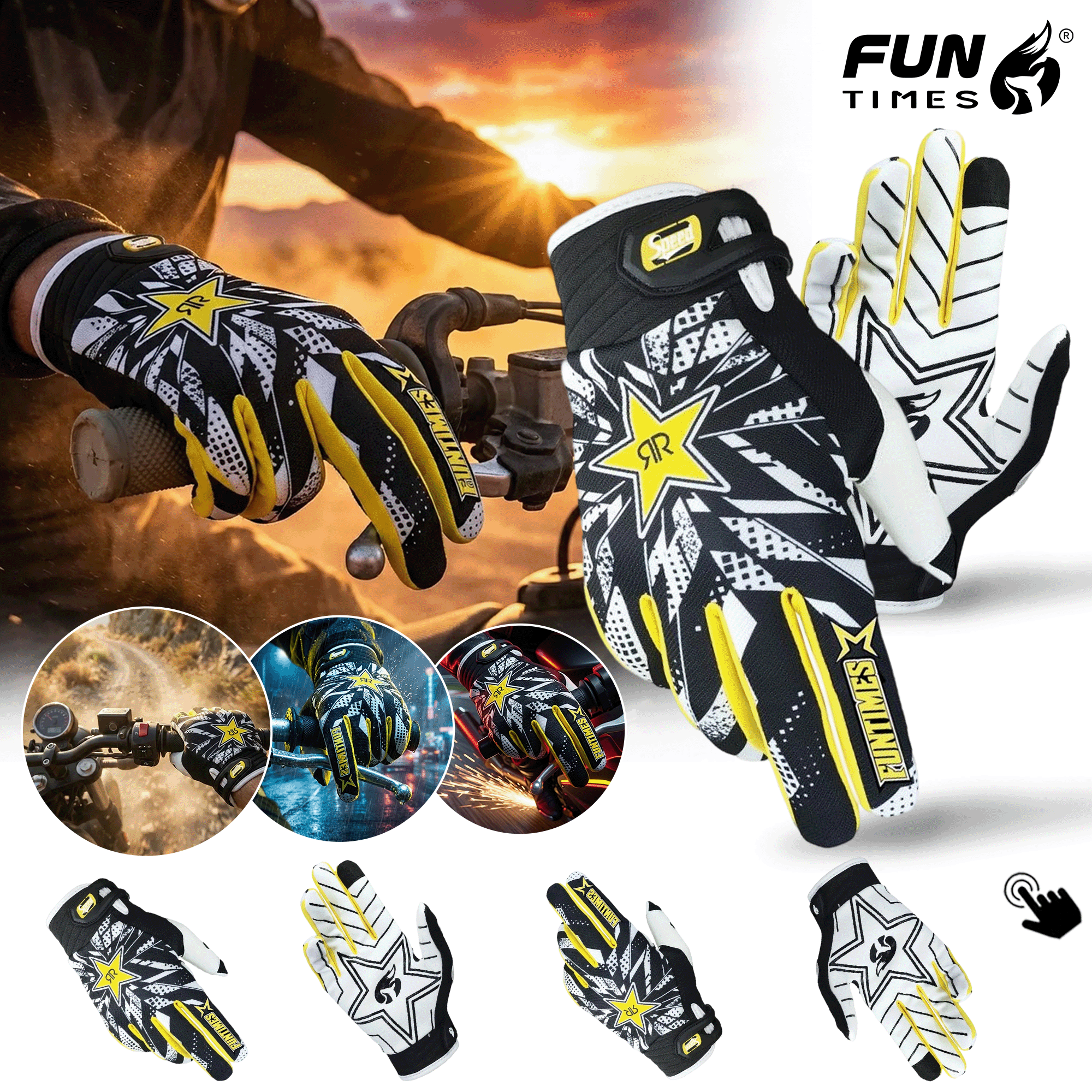Street Fashion Gloves - Funtimes New Outdoor Sports Cycling Gloves