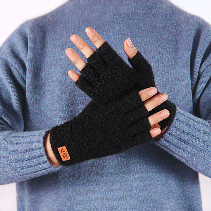 Street Fashion Gloves - Men's Knitted Gloves Winter Thermal Warm
