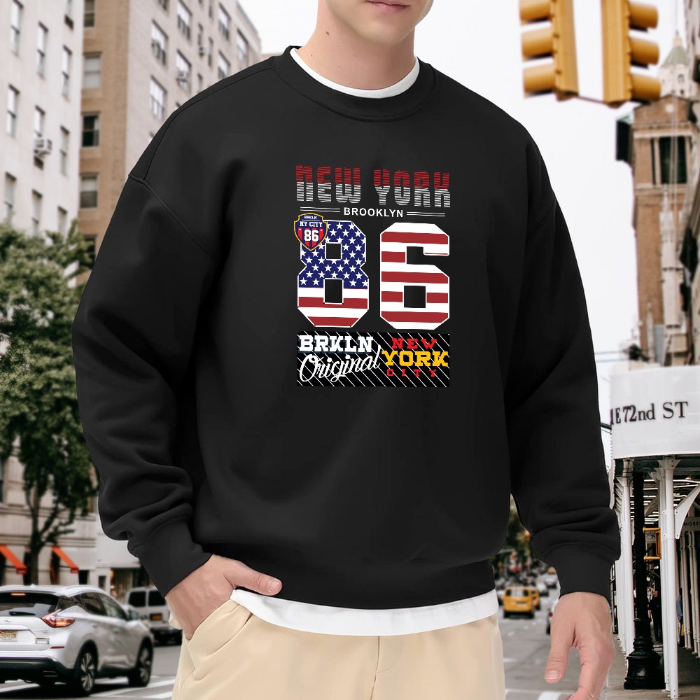 Men's Black Crew Neck Pullover - Street Fashion New York recensie en prijs