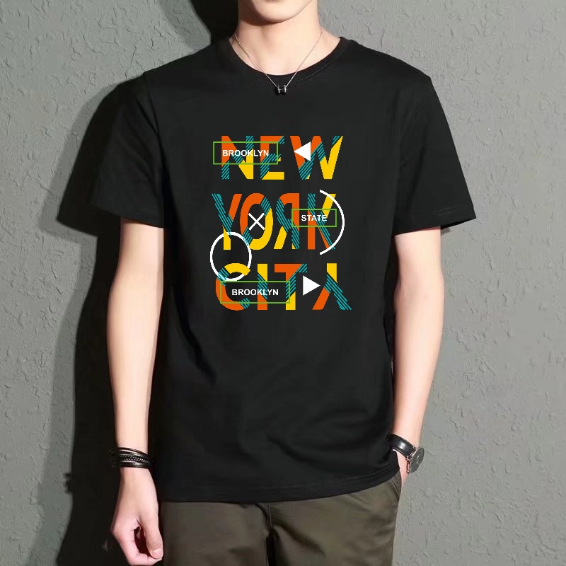 Men's Black Round-Neck Short-S - Street Fashion New York recensie en prijs