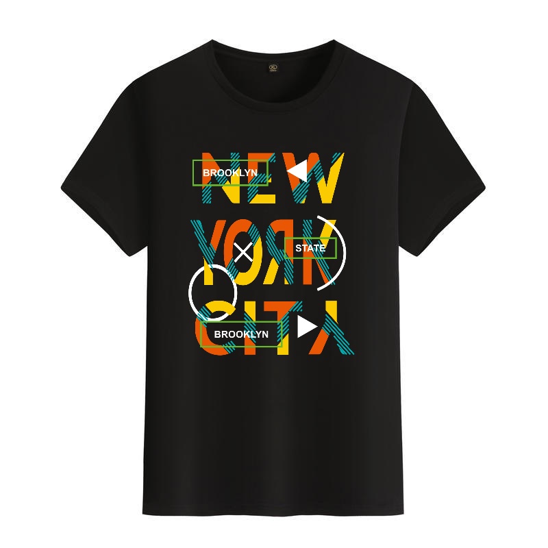 Men's Black Round-Neck Short-S - Street Fashion New York recensie en prijs