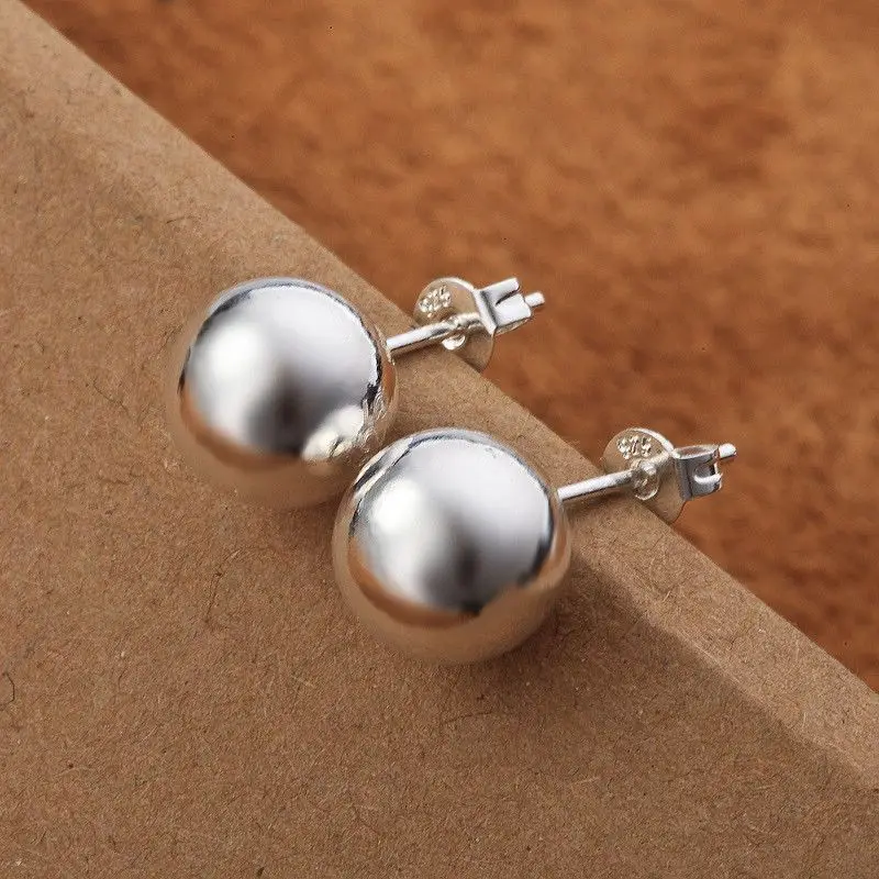 925 Sterling Silver classic 8m - Street Fashion Earrings recensie en prijs