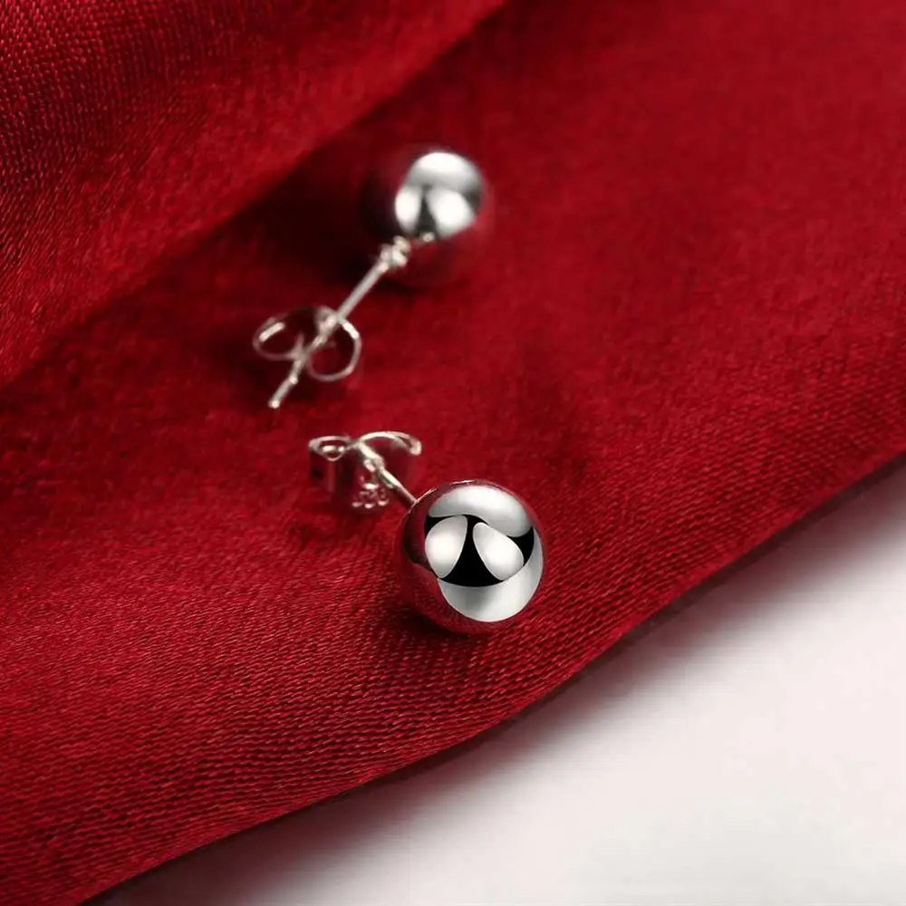 925 Sterling Silver classic 8m - Street Fashion Earrings recensie en prijs