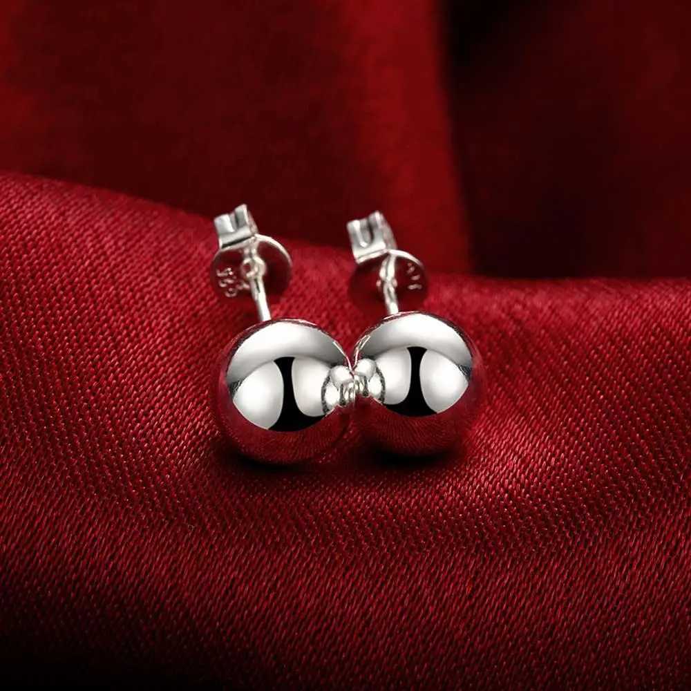 925 Sterling Silver classic 8m - Street Fashion Earrings recensie en prijs
