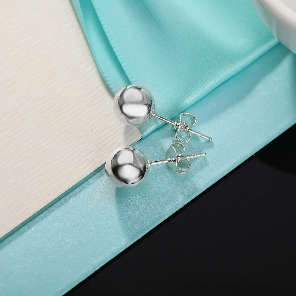 925 Sterling Silver classic 8m - Street Fashion Earrings recensie en prijs