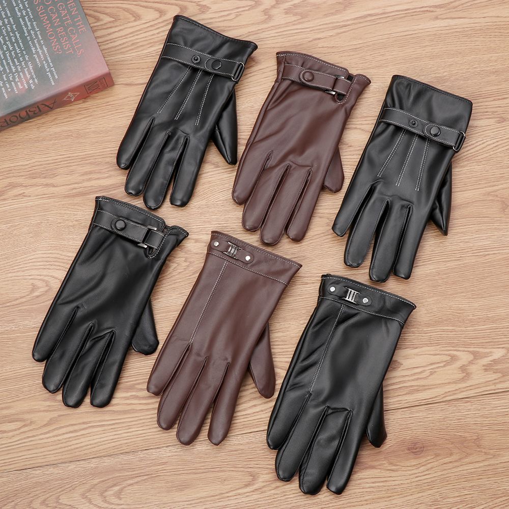 Men's Fleece Thermal Leather G - Street Fashion Gloves recensie en prijs