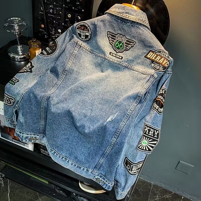 Men High Street Embroidery Pat - Street Fashion Jacket Men recensie en prijs