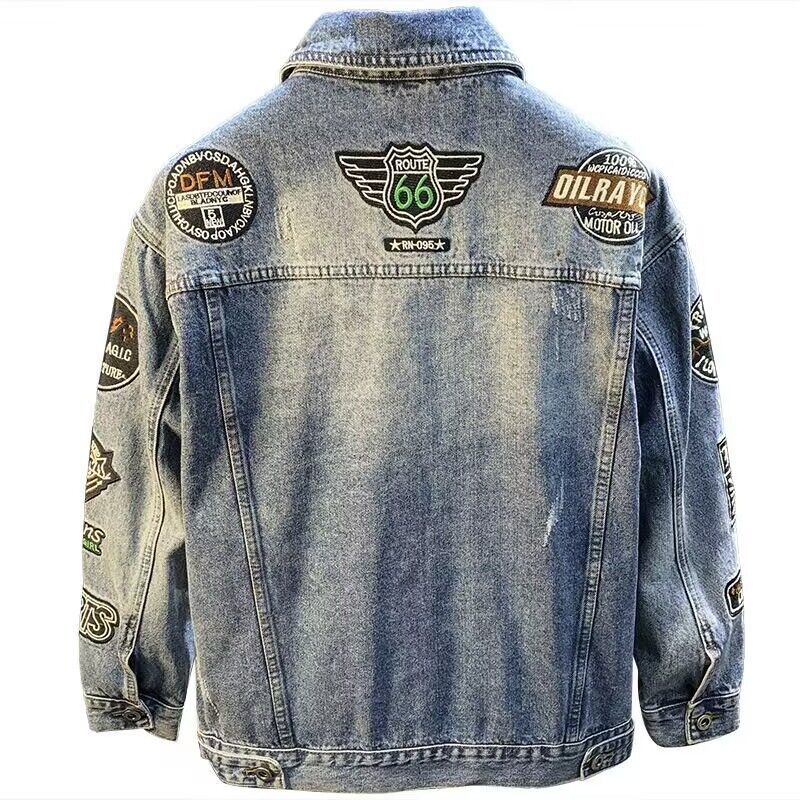 Men High Street Embroidery Pat - Street Fashion Jacket Men recensie en prijs