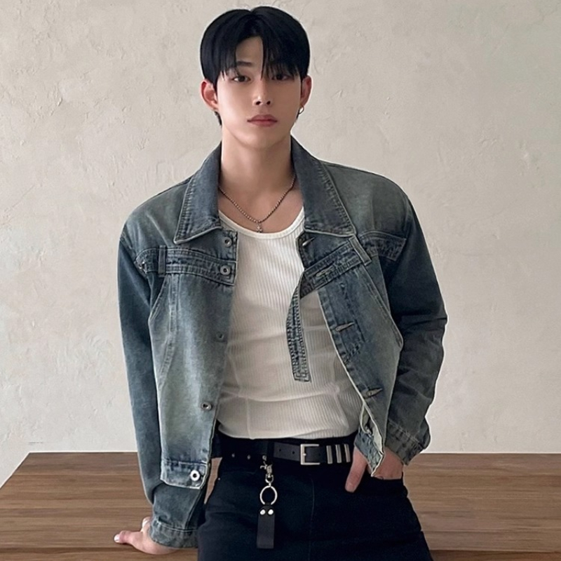 Fashion Retro Denim Jackets Me - Street Fashion Jacket Men recensie en prijs