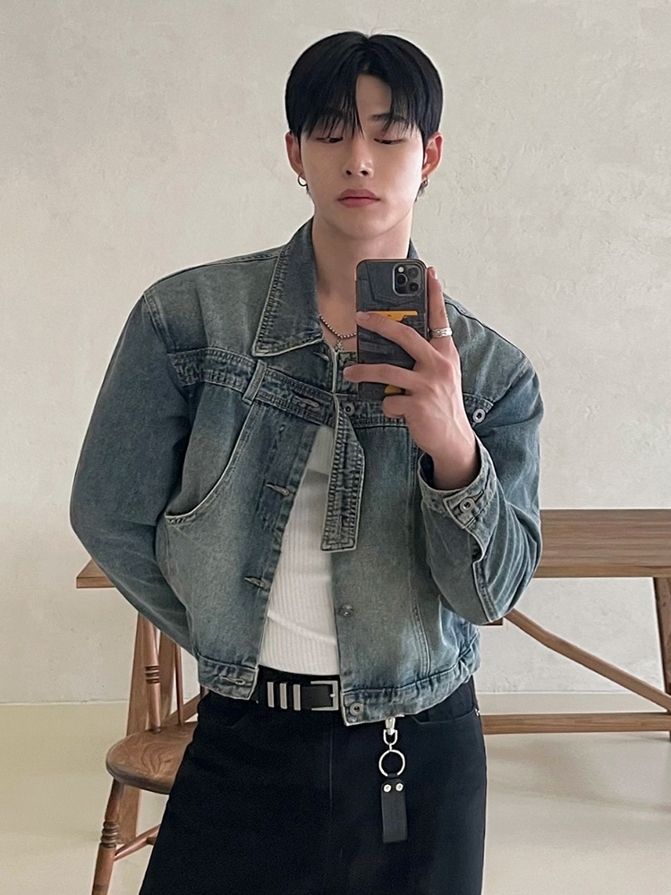 Fashion Retro Denim Jackets Me - Street Fashion Jacket Men recensie en prijs