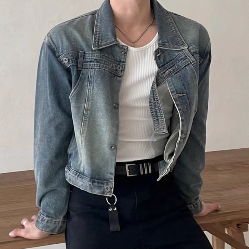 Fashion Retro Denim Jackets Me - Street Fashion Jacket Men recensie en prijs