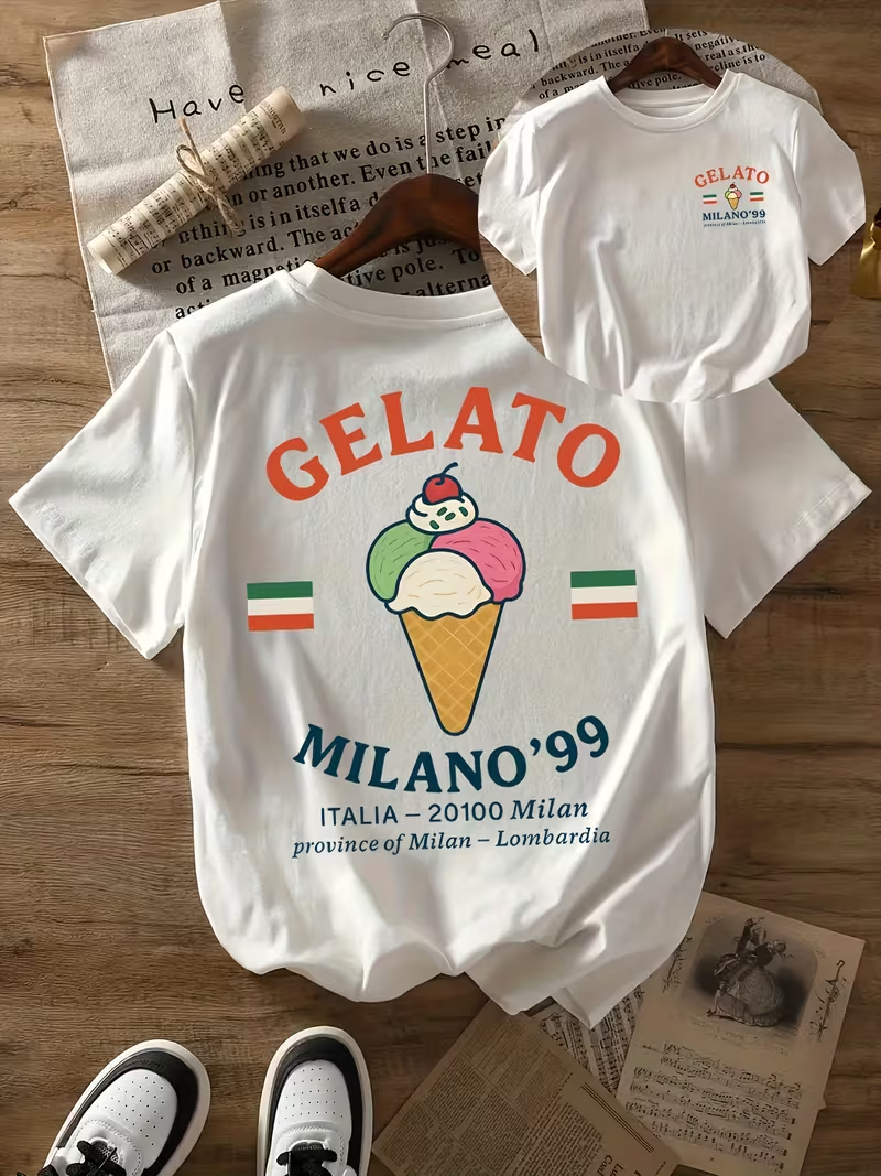 GELATO MILANO '99 Print T-shir - Street Fashion Milano recensie en prijs