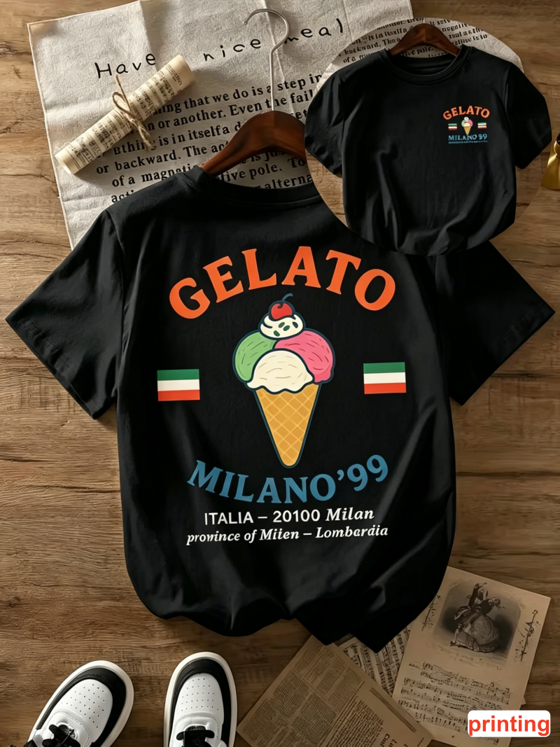 GELATO MILANO '99 Print T-shir - Street Fashion Milano recensie en prijs