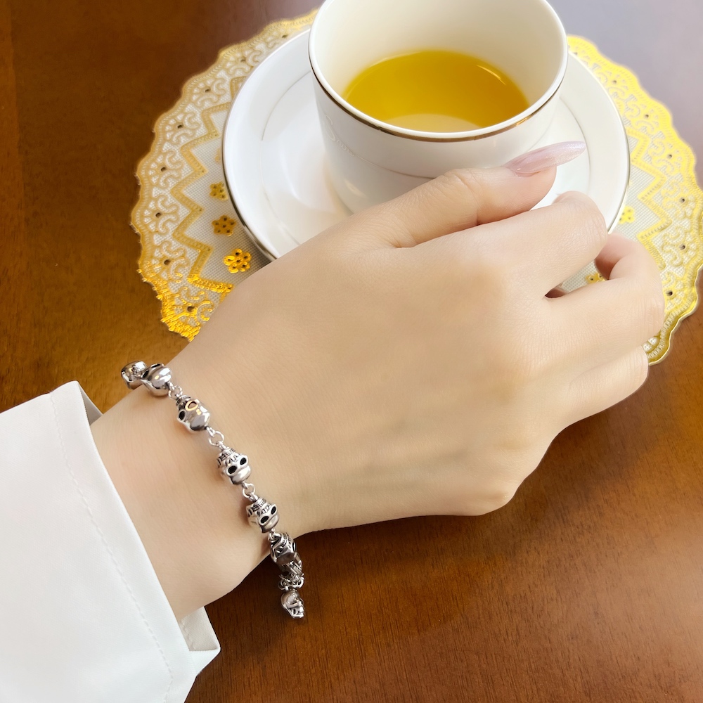 Skulls Link Chain Bracelets Pu - Street Fashion Europe recensie en prijs