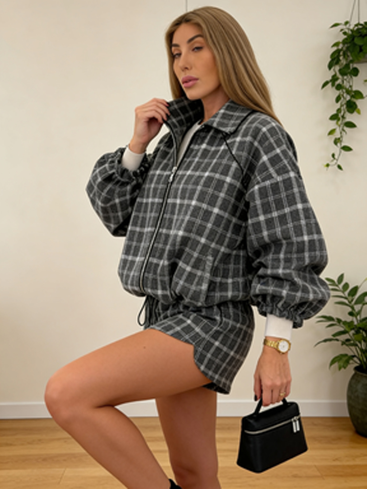 Women Casual Plaid Shorts Sets - Street Fashion Winter 2026 recensie en prijs