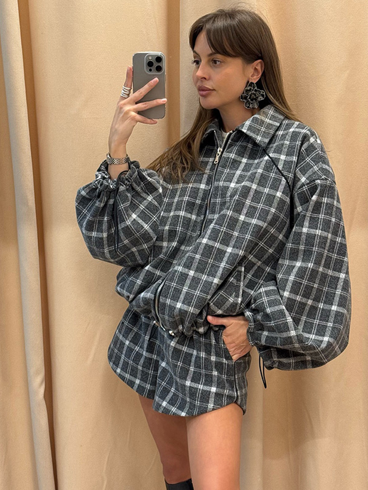 Women Casual Plaid Shorts Sets - Street Fashion Winter 2026 recensie en prijs