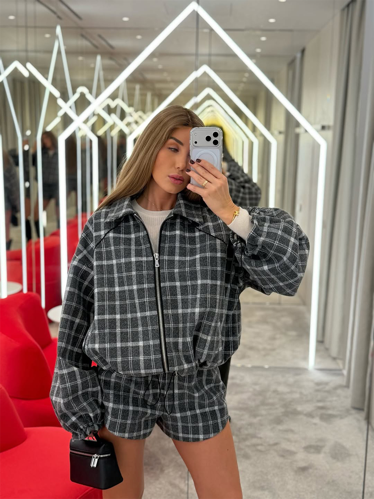 Women Casual Plaid Shorts Sets - Street Fashion Winter 2026 recensie en prijs