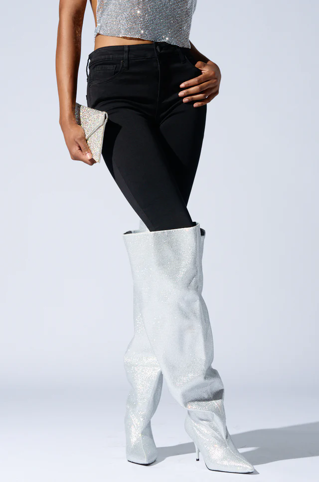 2026 Knee High Silver Crystal  - Street Fashion Rome 2026 recensie en prijs