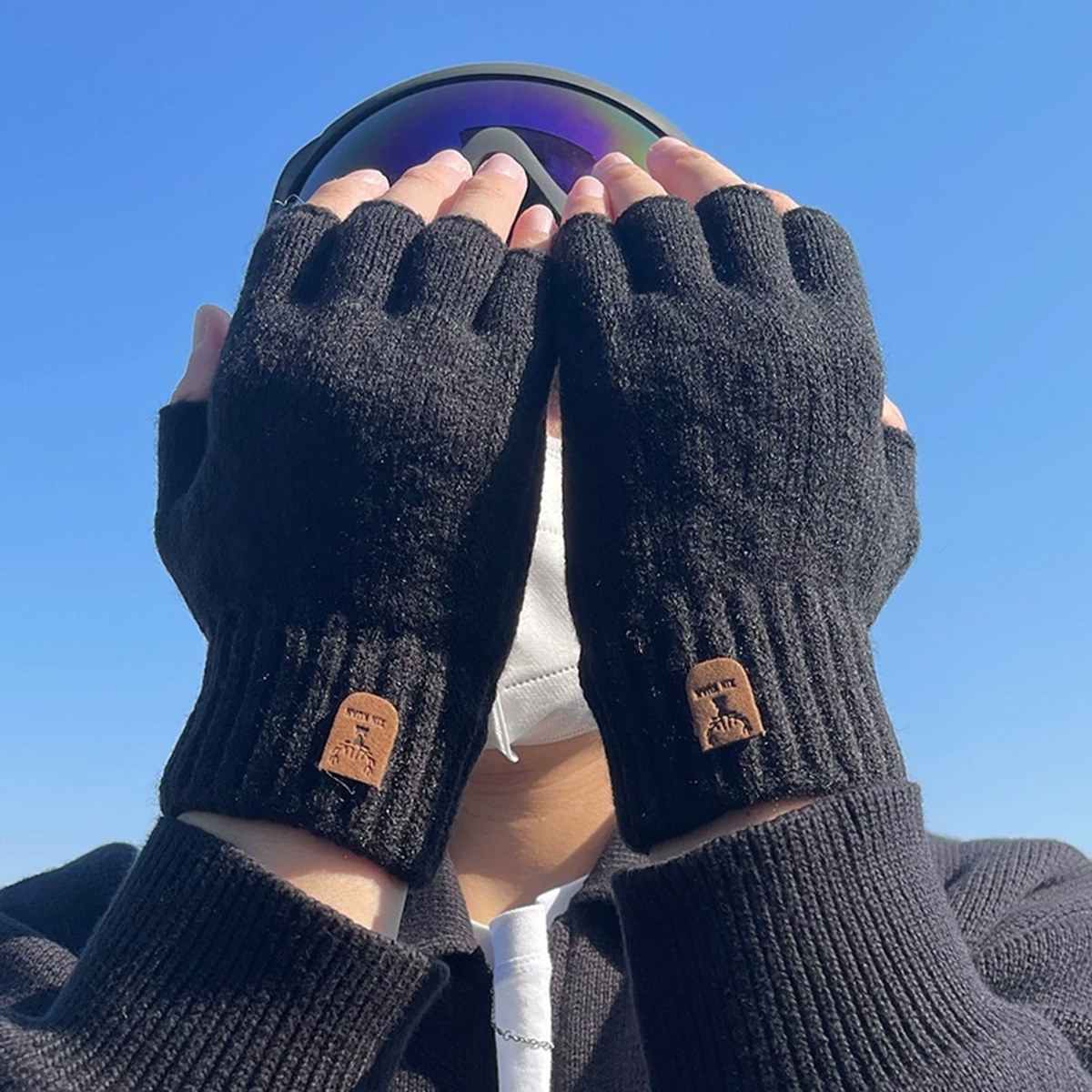 Fashion Knitted Half finger gl - Street Fashion Gloves recensie en prijs