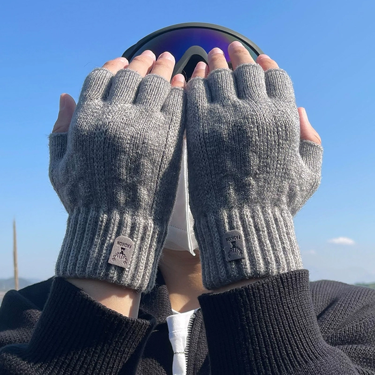Fashion Knitted Half finger gl - Street Fashion Gloves recensie en prijs