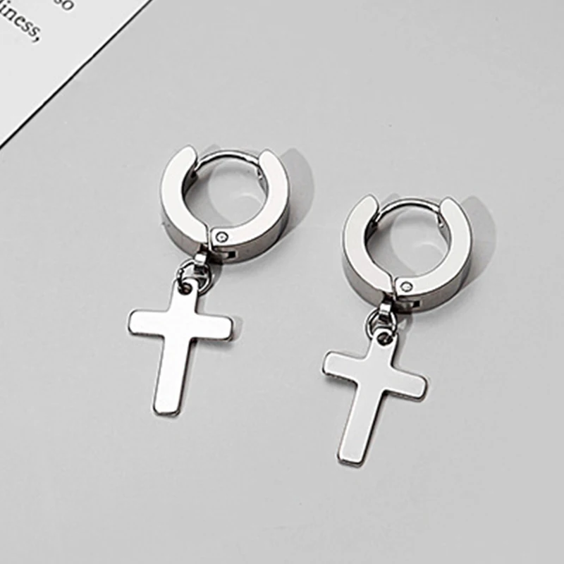 4 Pairs Punk Steel-color Stain - Street Fashion Earrings recensie en prijs