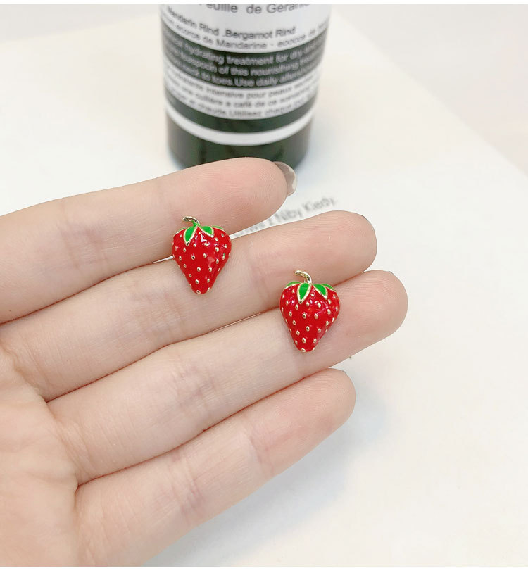 Acrylic Strawberry Earrings Fa - Street Fashion Earrings recensie en prijs