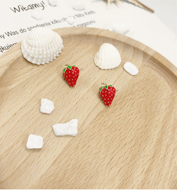 Acrylic Strawberry Earrings Fa - Street Fashion Earrings recensie en prijs