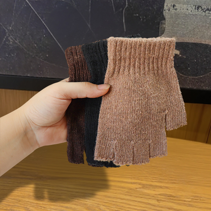 Wool Half-Finger Gloves for Wo - Street Fashion Gloves recensie en prijs