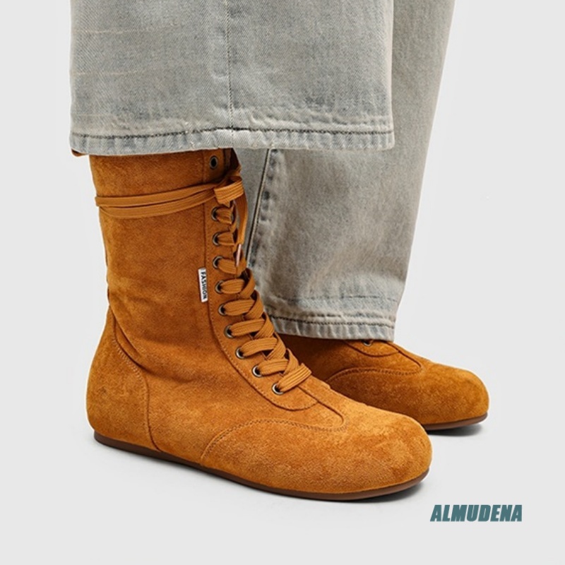 Men's Suede Mid-Calf Lace-Up B - Street Fashion Winter 2026 recensie en prijs