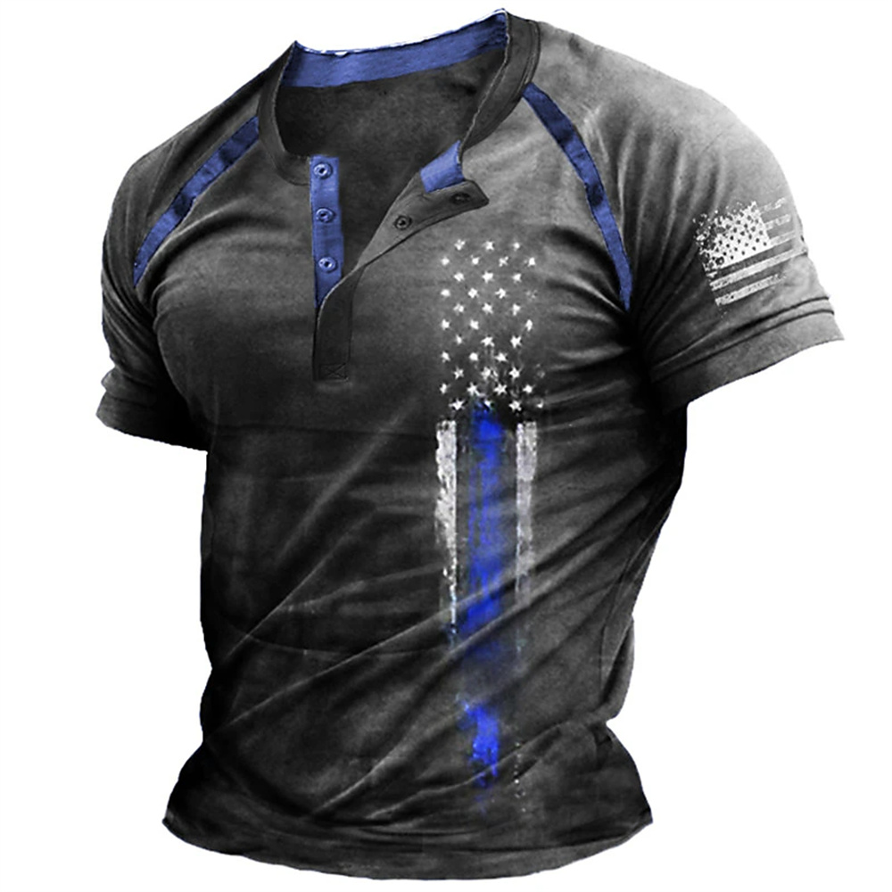 Funny 3D American Flag Print M - Street Fashion Men recensie en prijs
