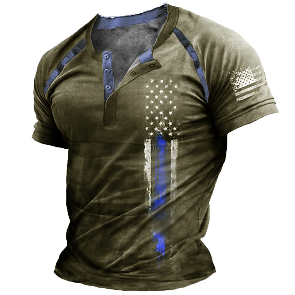 Funny 3D American Flag Print M - Street Fashion Men recensie en prijs