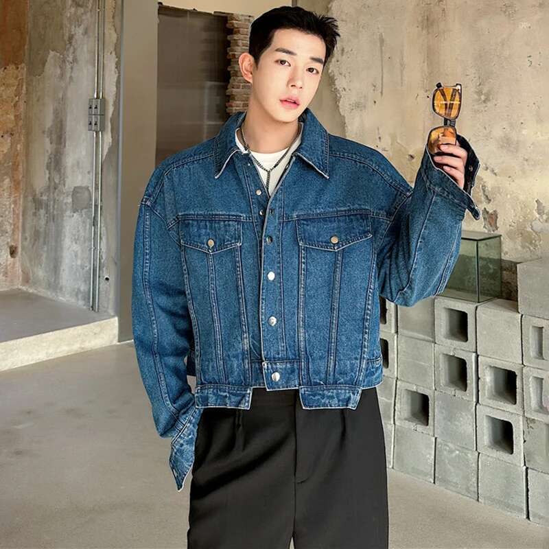 LUZHEN Personality Denim Short - Street Fashion Jacket Men recensie en prijs