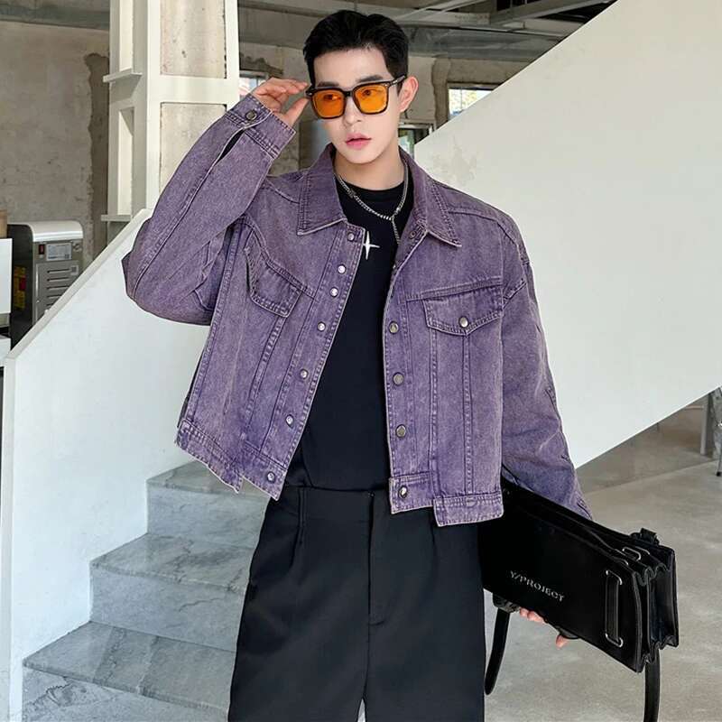 LUZHEN Personality Denim Short - Street Fashion Jacket Men recensie en prijs
