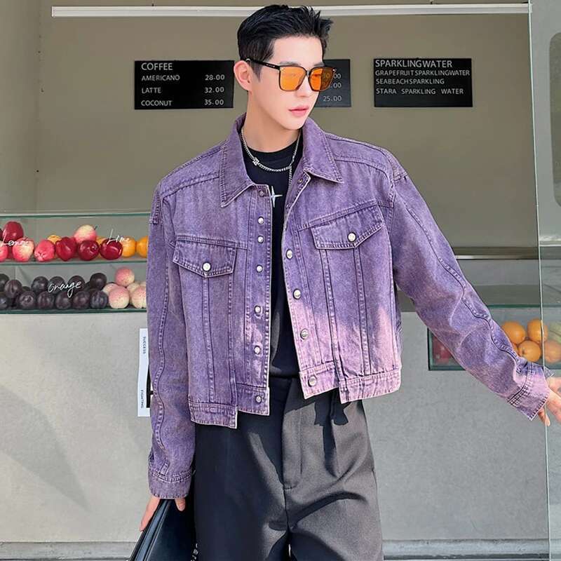 LUZHEN Personality Denim Short - Street Fashion Jacket Men recensie en prijs