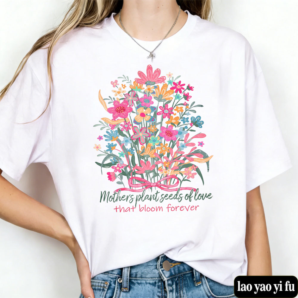 Floral Mama T Shirt Mother's D - Street Fashion Quotes recensie en prijs