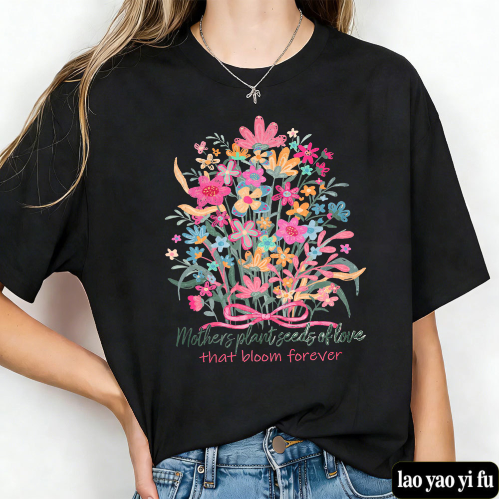 Floral Mama T Shirt Mother's D - Street Fashion Quotes recensie en prijs