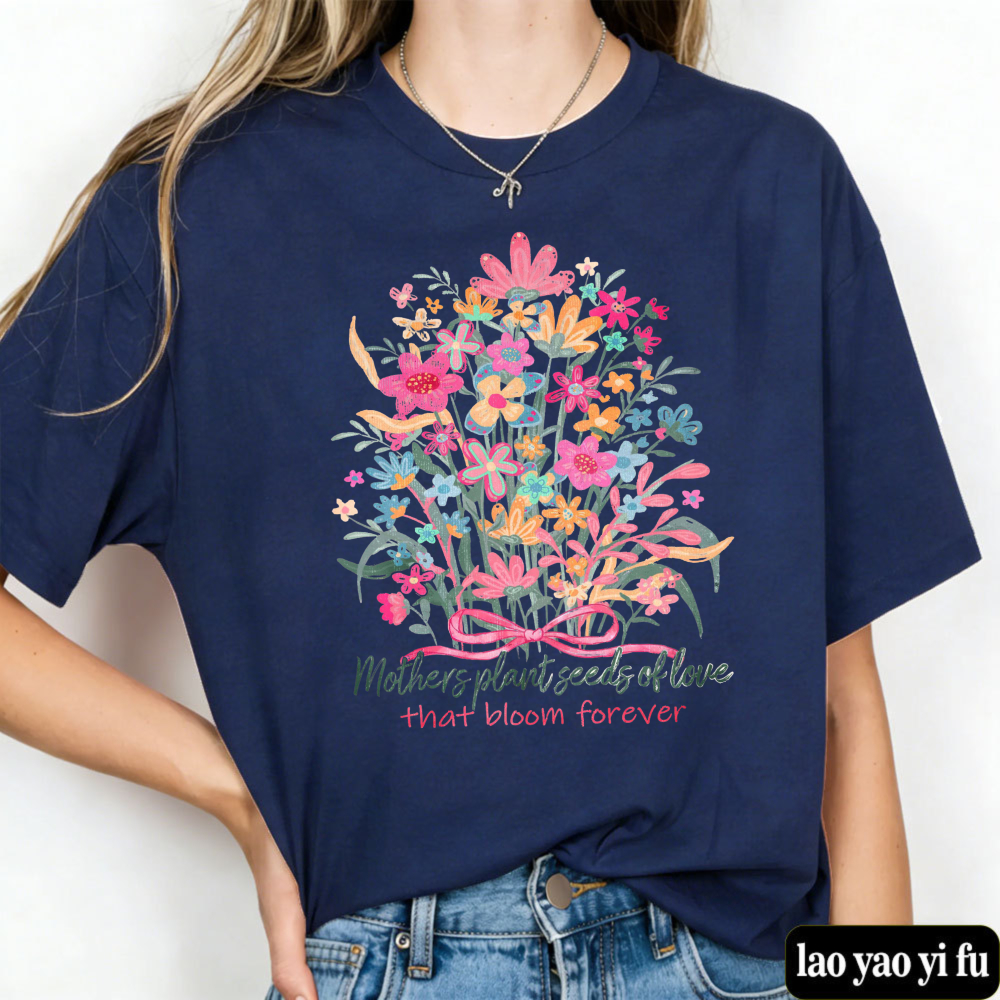 Floral Mama T Shirt Mother's D - Street Fashion Quotes recensie en prijs