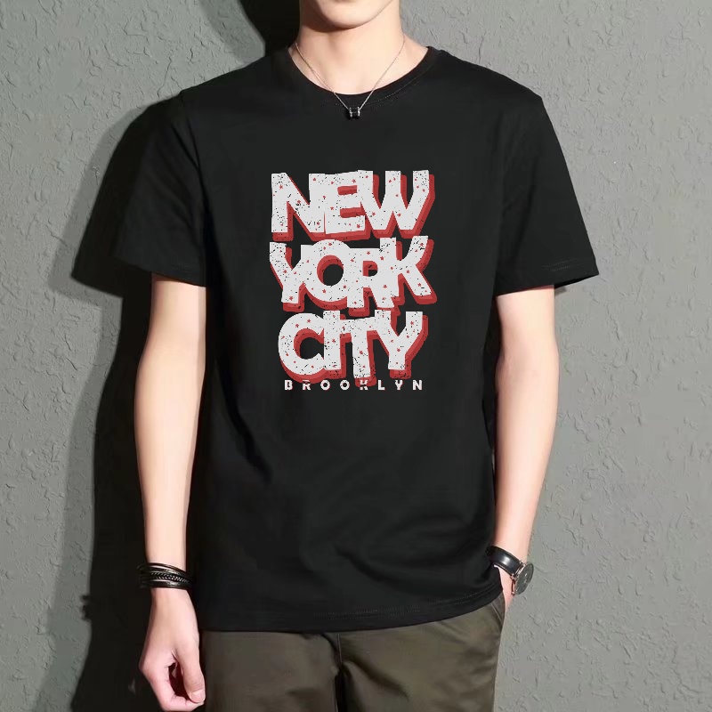 Men's Black Round-Neck Short-S - Street Fashion New York recensie en prijs