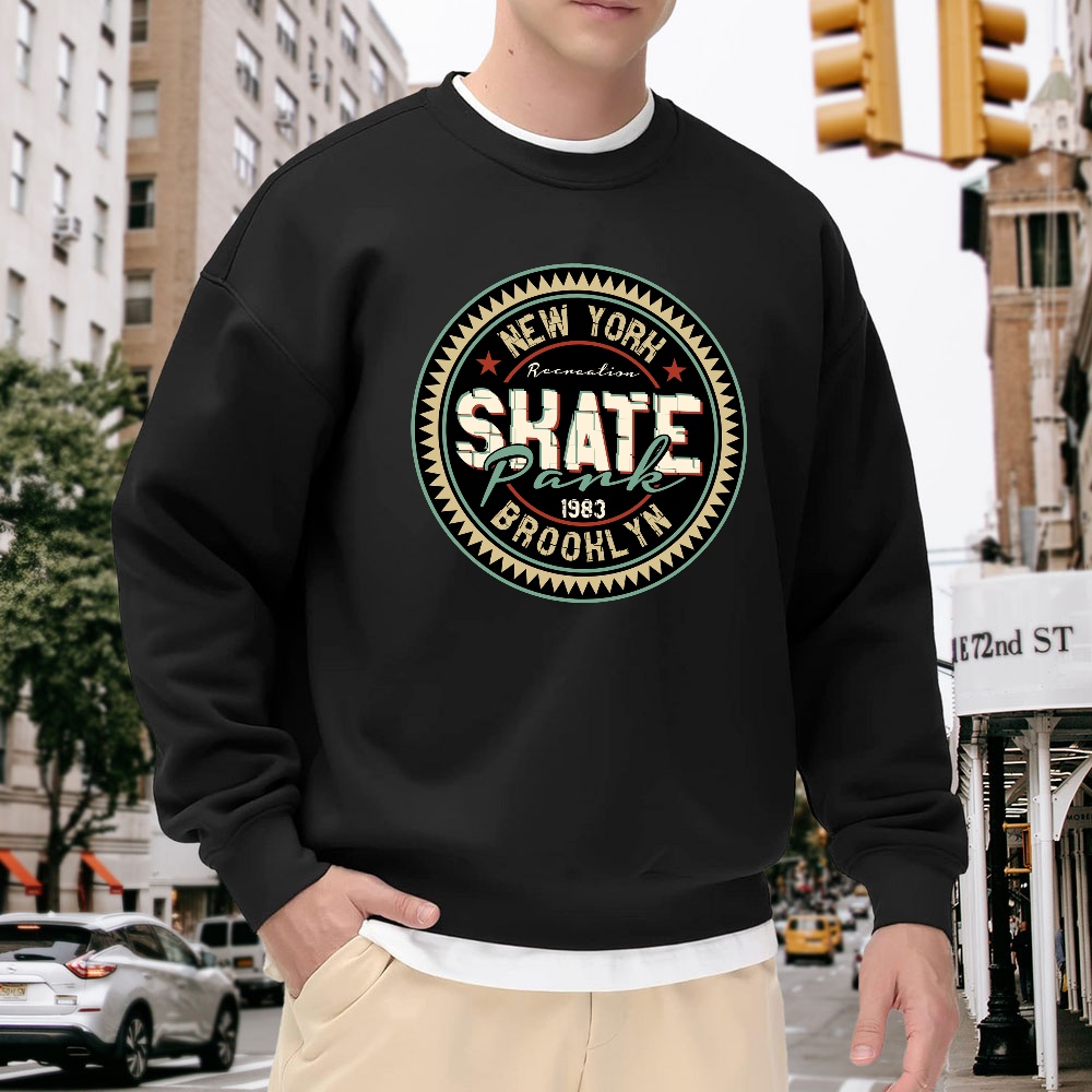 Men's Black Crewneck Sweatshir - Street Fashion New York recensie en prijs