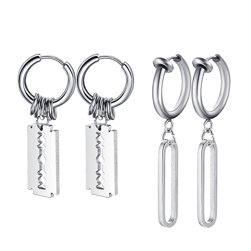 Fashion Stainless Steel Blade  - Street Fashion Earrings recensie en prijs
