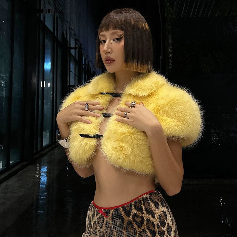 2025 Fur Short Coat Women Crop - Street Fashion Jacket Men recensie en prijs