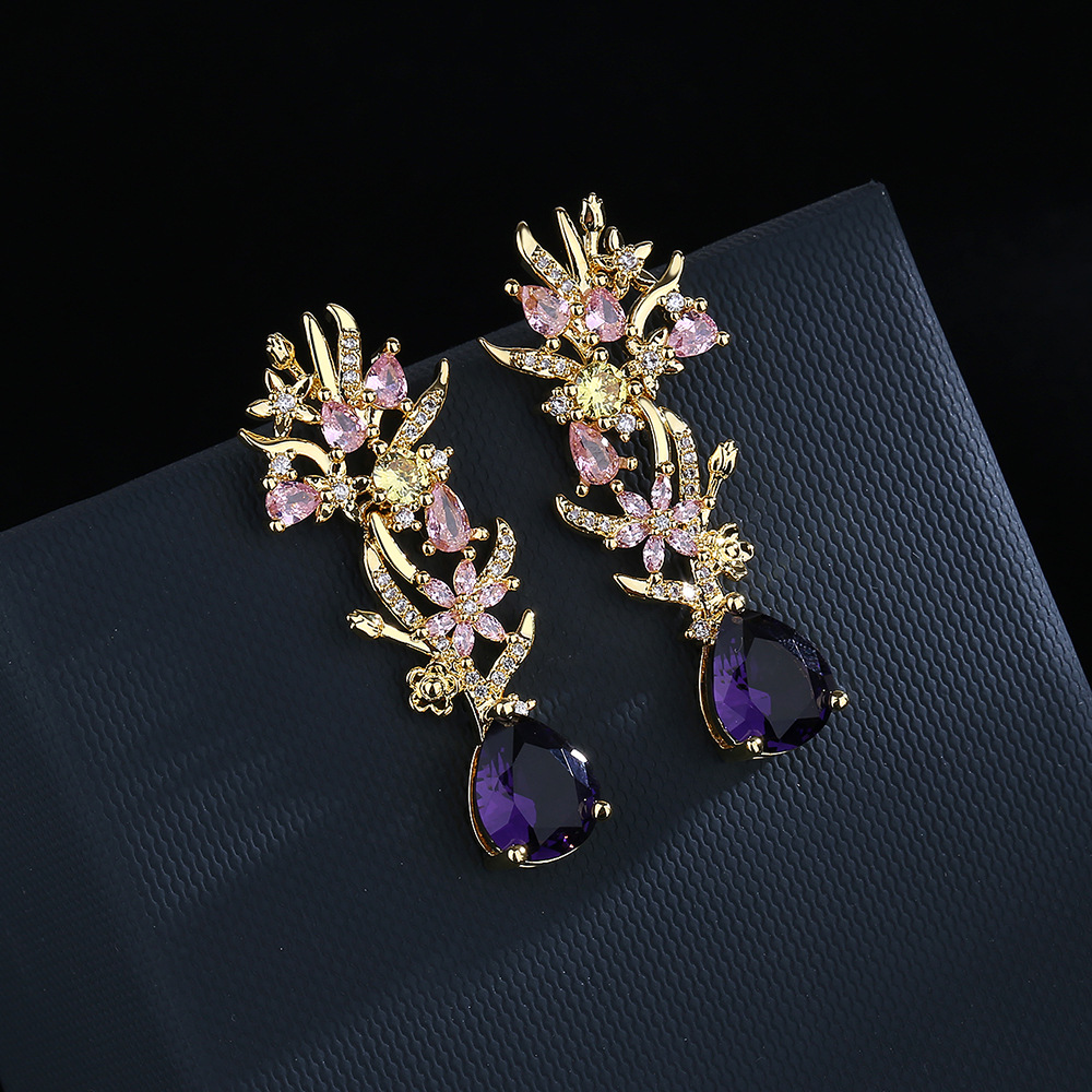 Exaggerated atmosphere zircon  - Street Fashion Earrings recensie en prijs