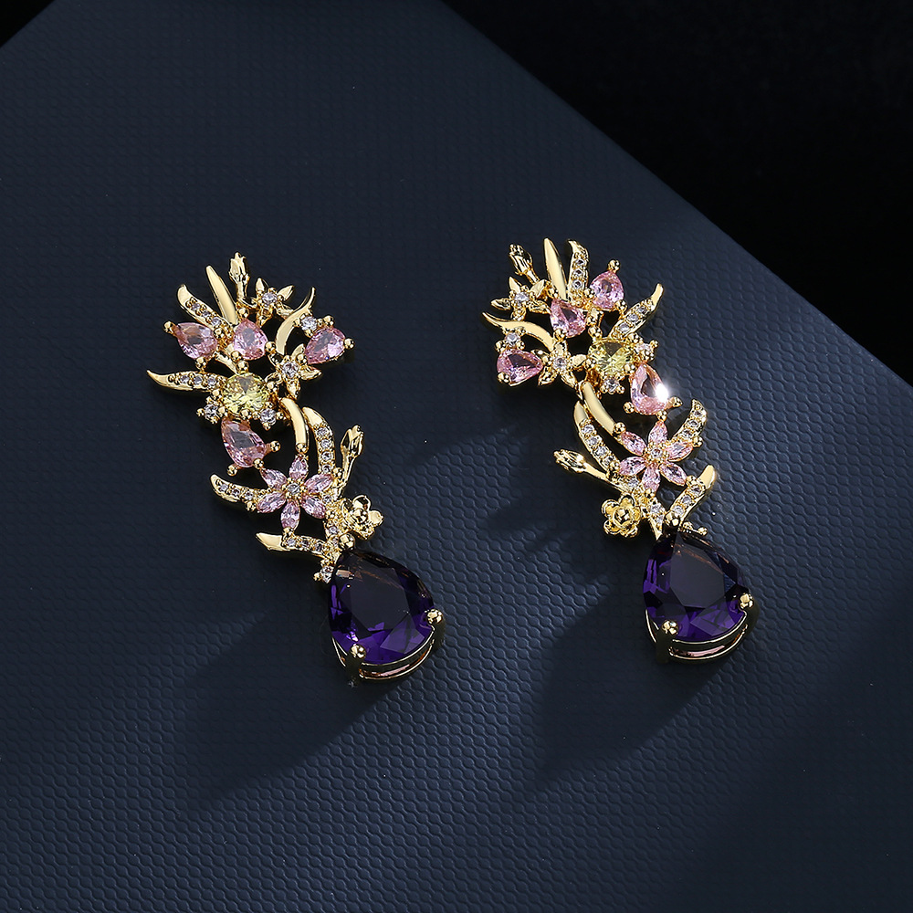 Exaggerated atmosphere zircon  - Street Fashion Earrings recensie en prijs