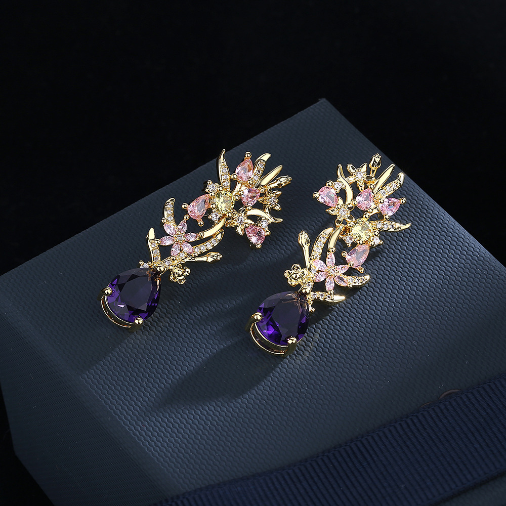 Exaggerated atmosphere zircon  - Street Fashion Earrings recensie en prijs