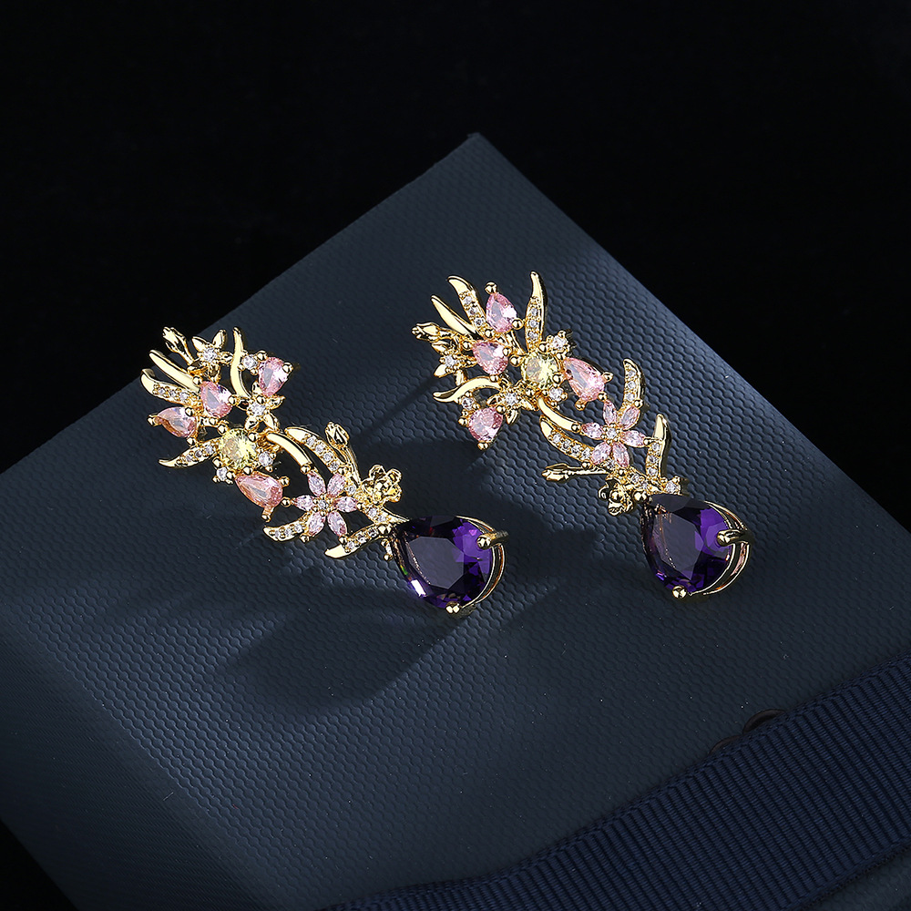Exaggerated atmosphere zircon  - Street Fashion Earrings recensie en prijs