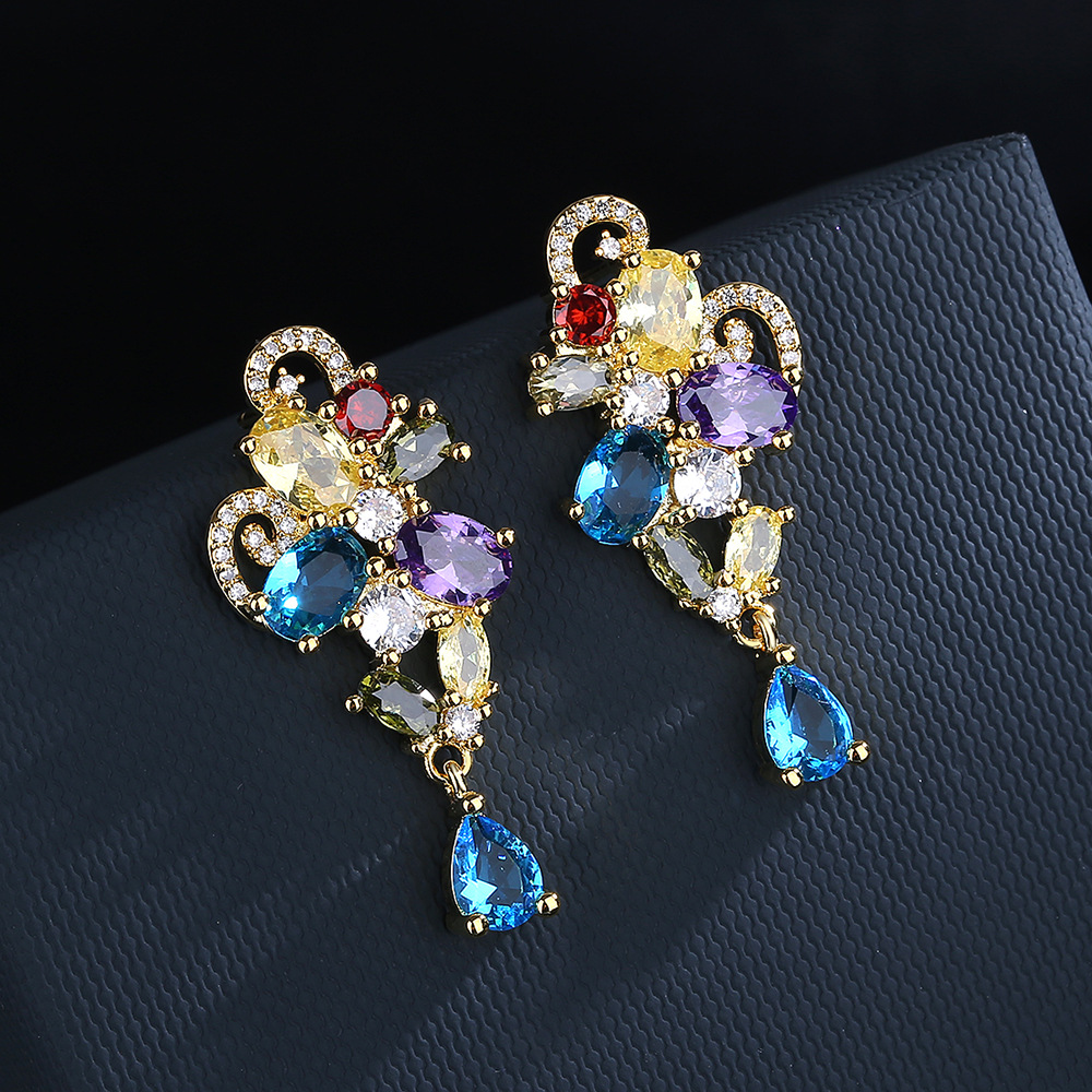 Fashion Kaleidoscope zircon Ea - Street Fashion Earrings recensie en prijs