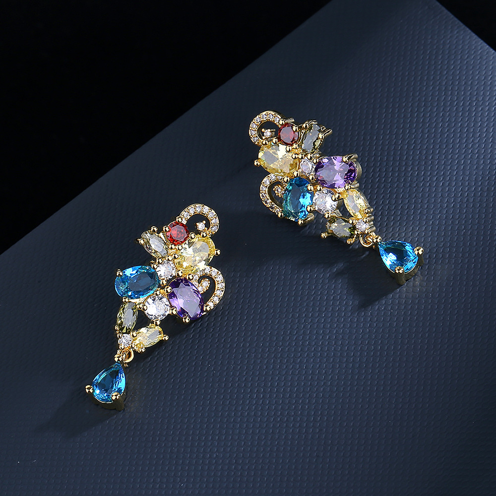 Fashion Kaleidoscope zircon Ea - Street Fashion Earrings recensie en prijs